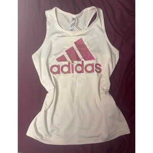 adidas x Zoe Saldana Collection Halo Ivory Aeroready Tank Top Women's Size XS
